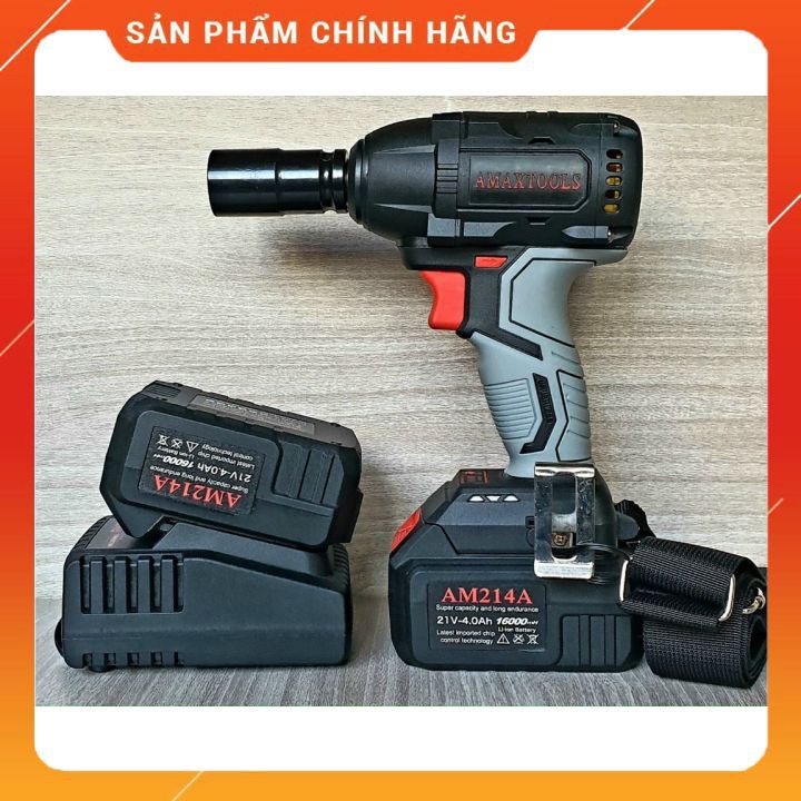 ❖HÀNG CÔNG TY❖Máy siết ốc, máy siết bulong AMAX TOOLS✽máy dùng pin không chổi than 118v, pin 10 cell✽chuyên tháo lắp ốc