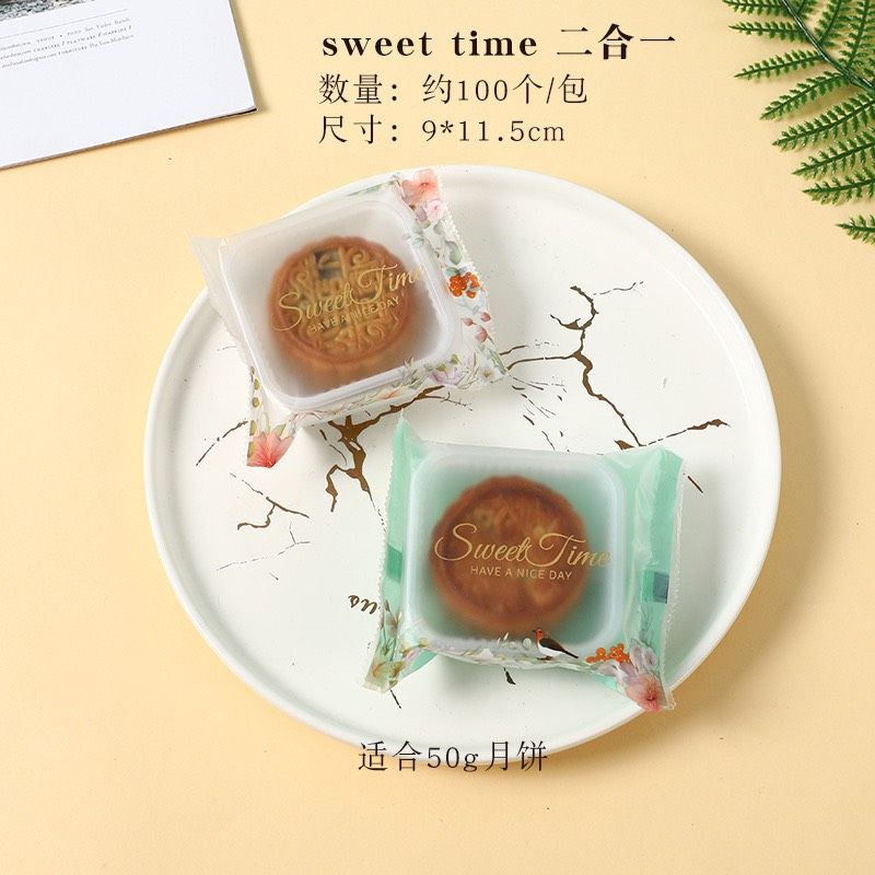 Khay +túi trung thu 50g,75g,100g ,set 100 cái