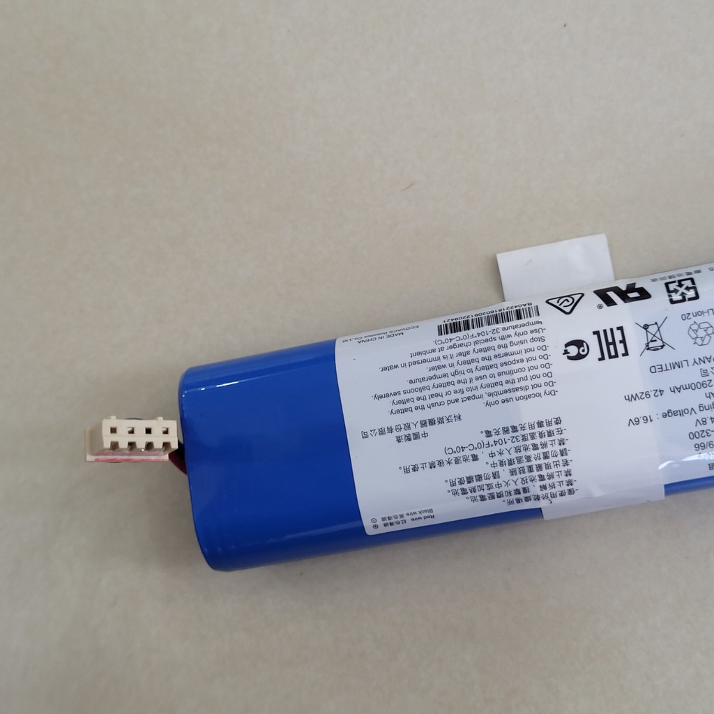 Pin Lithium-ion 3200mAh sử dụng cho Robot hút bụi Ecovacs Deebot Ozmo 920, N8, N8 Pro - Hàng chính hãng - Bản quốc tế