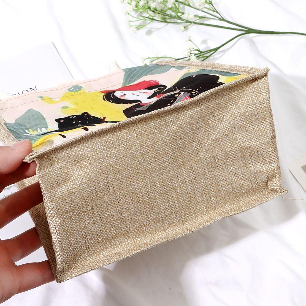 Ebininlands Túi Xách Vải Canvas In Họa Tiết Thổ Cẩm Sáng Tạo Có Khóa Kéo Cho Nữ