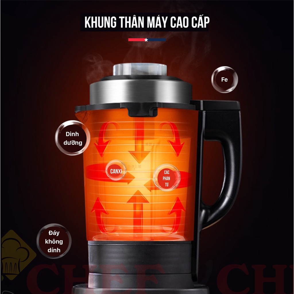 Máy xay nấu sữa hạt CHEF&amp;CHEF CH90 (hàng có sẵn, ảnh thật)