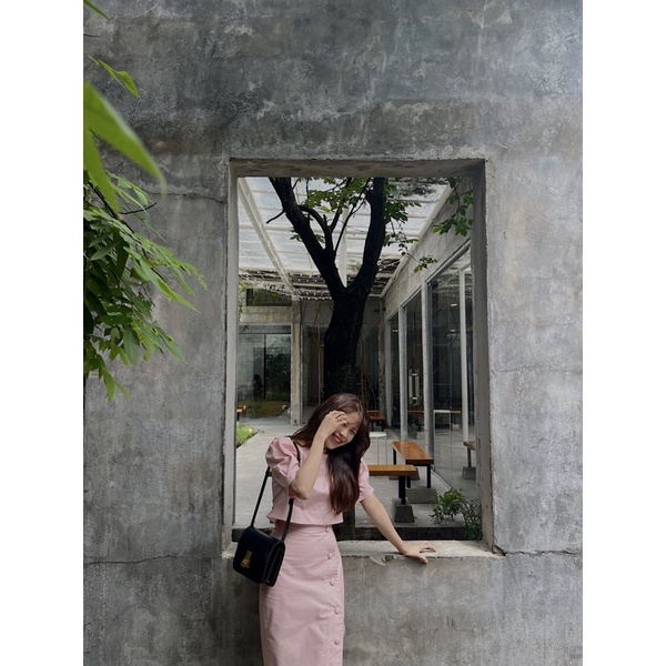 LILLIE | Set váy hồng