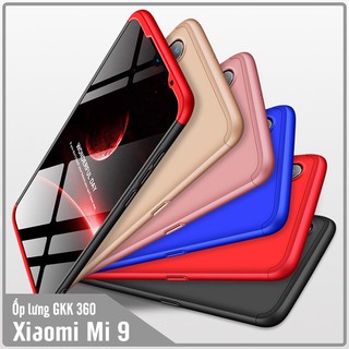 Ốp lưng xiaomi mi 9 gkk 360 độ - viền màu, full màu