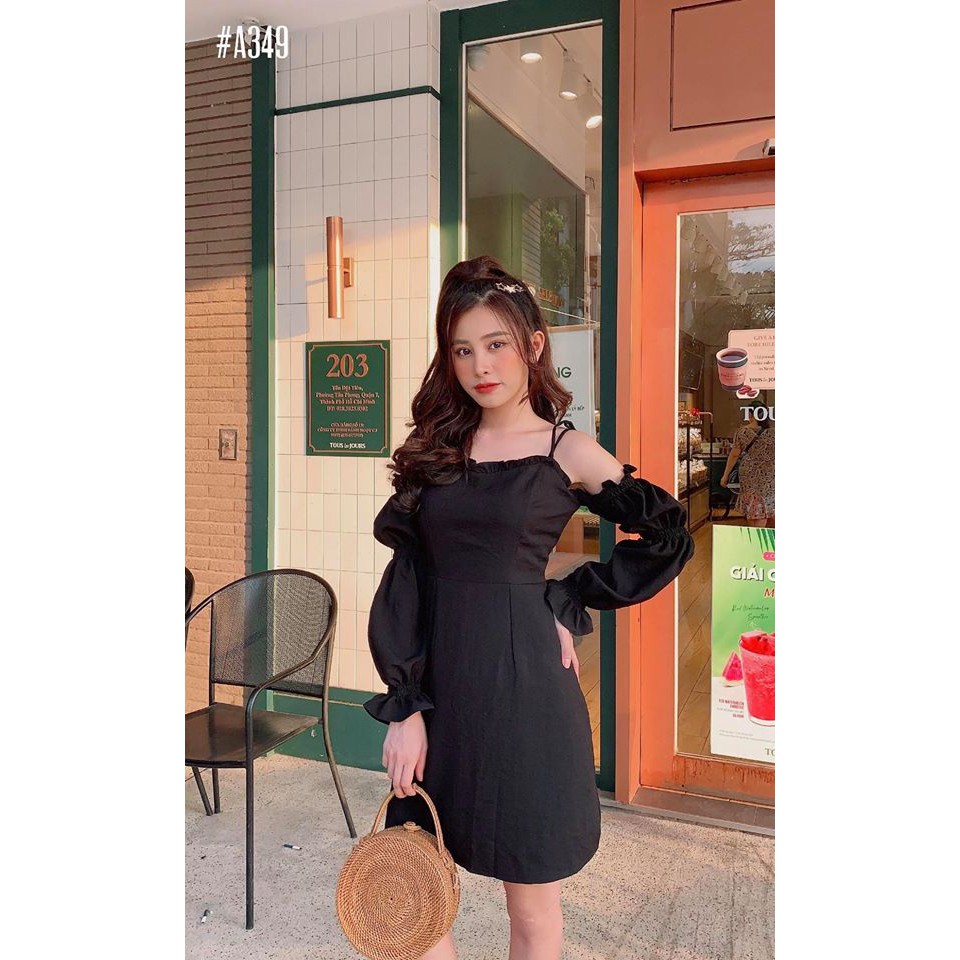 Đầm trắng trễ vai dạo phố so cute - Andar | BigBuy360 - bigbuy360.vn