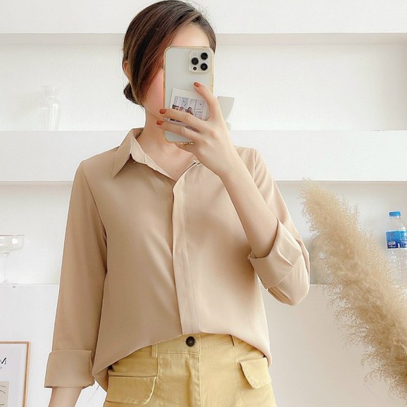 Áo sơ mi lụa 💖 Áo sơ mi nữ cổ Đức 💖 Áo sơ mi công sở cao cấp nhiều màu | BigBuy360 - bigbuy360.vn