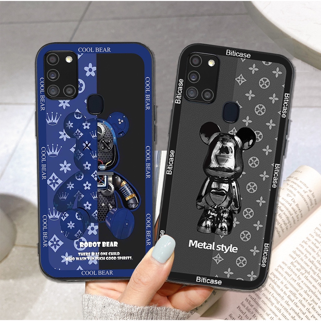 Ốp lưng điện thoại Samsung A21s Bear.brick phong cách mới