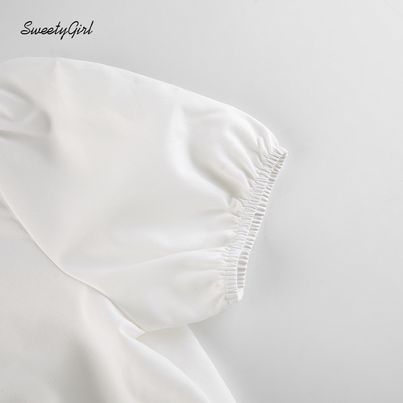 Áo Sơ Mi Cổ Bẻ Tay Ngắn Dáng Ôm Màu Trơn Phong Cách Preppy 2022 Thời Trang Cho Nữ