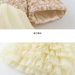 Váy tầng xếp ly cho bé