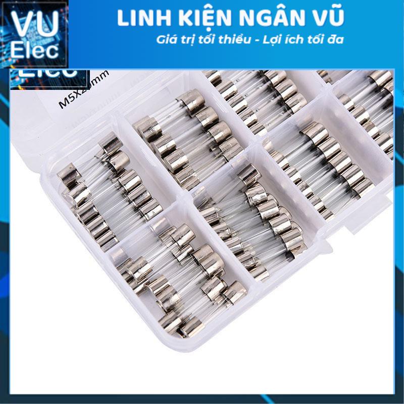 Cầu Chì Thủy Tinh Các Loại Kích Thước 5x20MM (10c)