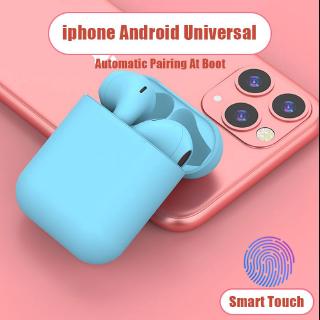 VANSEN Bluetooth Headset Ipods TWS I12 Wireless Bluetooth Headset Bluetooth 5.0 Airpods Macaroon Color Inpods X9mini