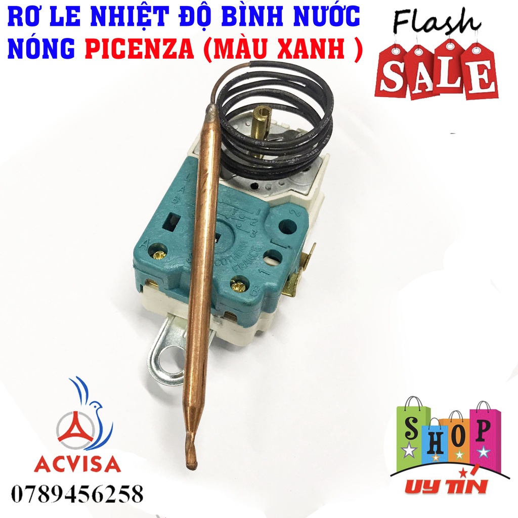 Rơ Le Nhiệt Độ Bình Nước Nóng Picenza / Rơ le Pi xanh (Màu Xanh)