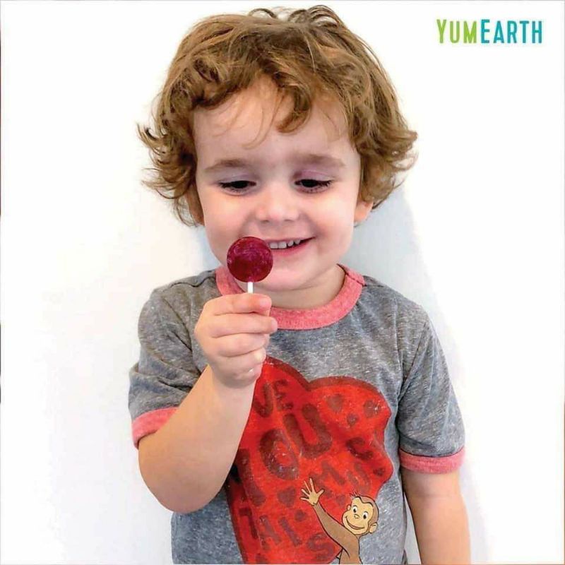 Kẹo mút hữu cơ trái cây YUMEARTH gói 14 cây