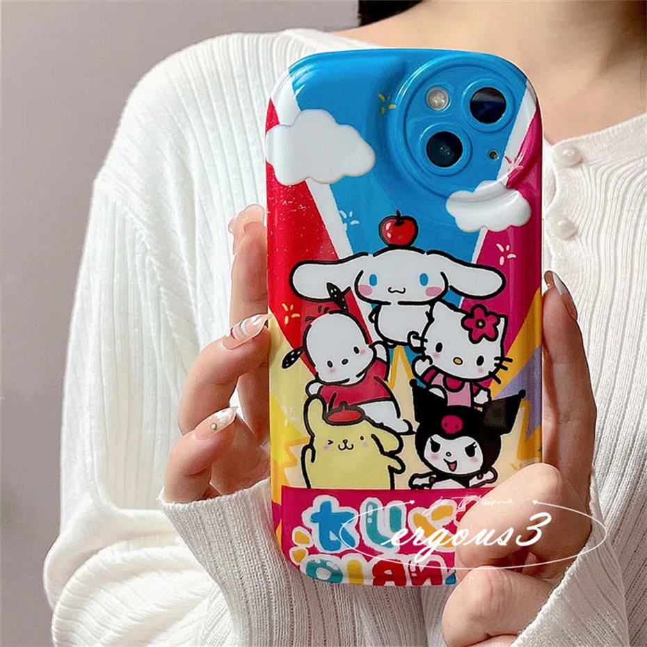 Ốp Điện Thoại Mềm In Hoạt Hình Kuromi Cho iPhone 14 13 12 11 Pro Max SE2020 X XR Xs Max 7 8 Plus
