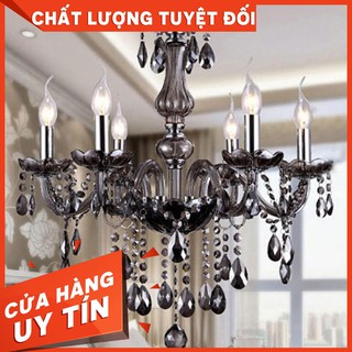 [ HÓT mới VỀ ] Đèn chùm hiện đại màu ghi 8506/6 - Đèn chùm pha lê - Đèn chùm mạ vàng - Đèn chùm trang trí phòng khách
