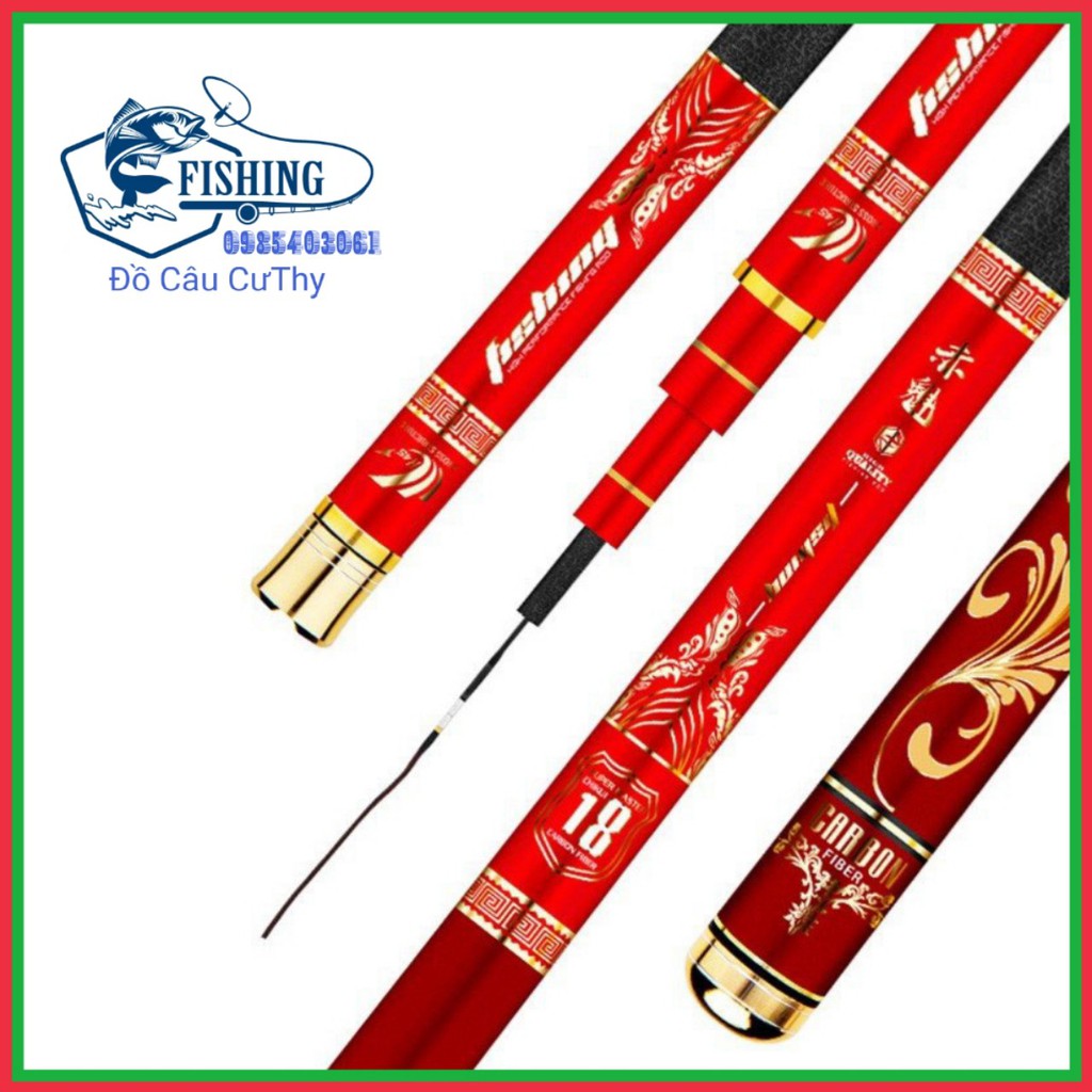 Cần Câu Đơn , Cần Câu Tay Master Chikui 6H đủ size 3m6 - 6m3 Hàng Nội Địa Trung Quốc Cao Cấp CC-6