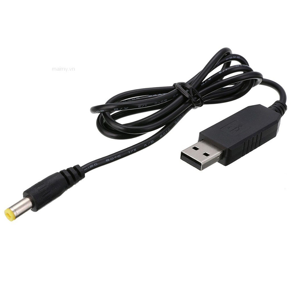 Cáp ChuyểN ĐổI NguồN ĐiệN USB 5V Sang 9V / 12V DC Jack 5.5 * 2.1mm