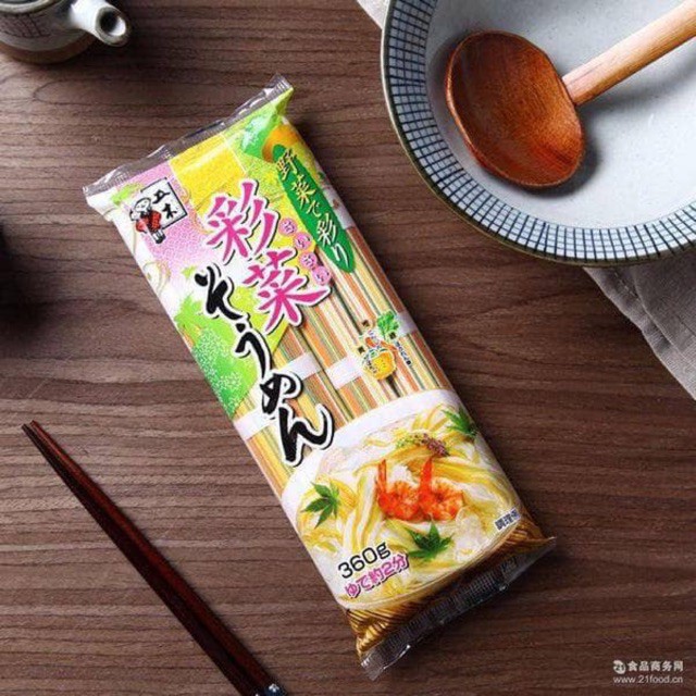 Mì Somen Rau Củ Ngũ Sắc 320gr Nhật Bản