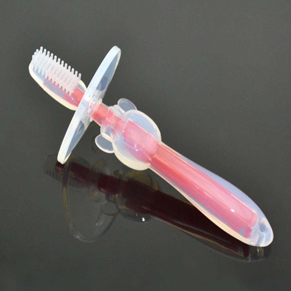 Bàn Chải Đánh Răng Bằng Silicon Mềm An Toàn Cho Bé Sơ Sinh