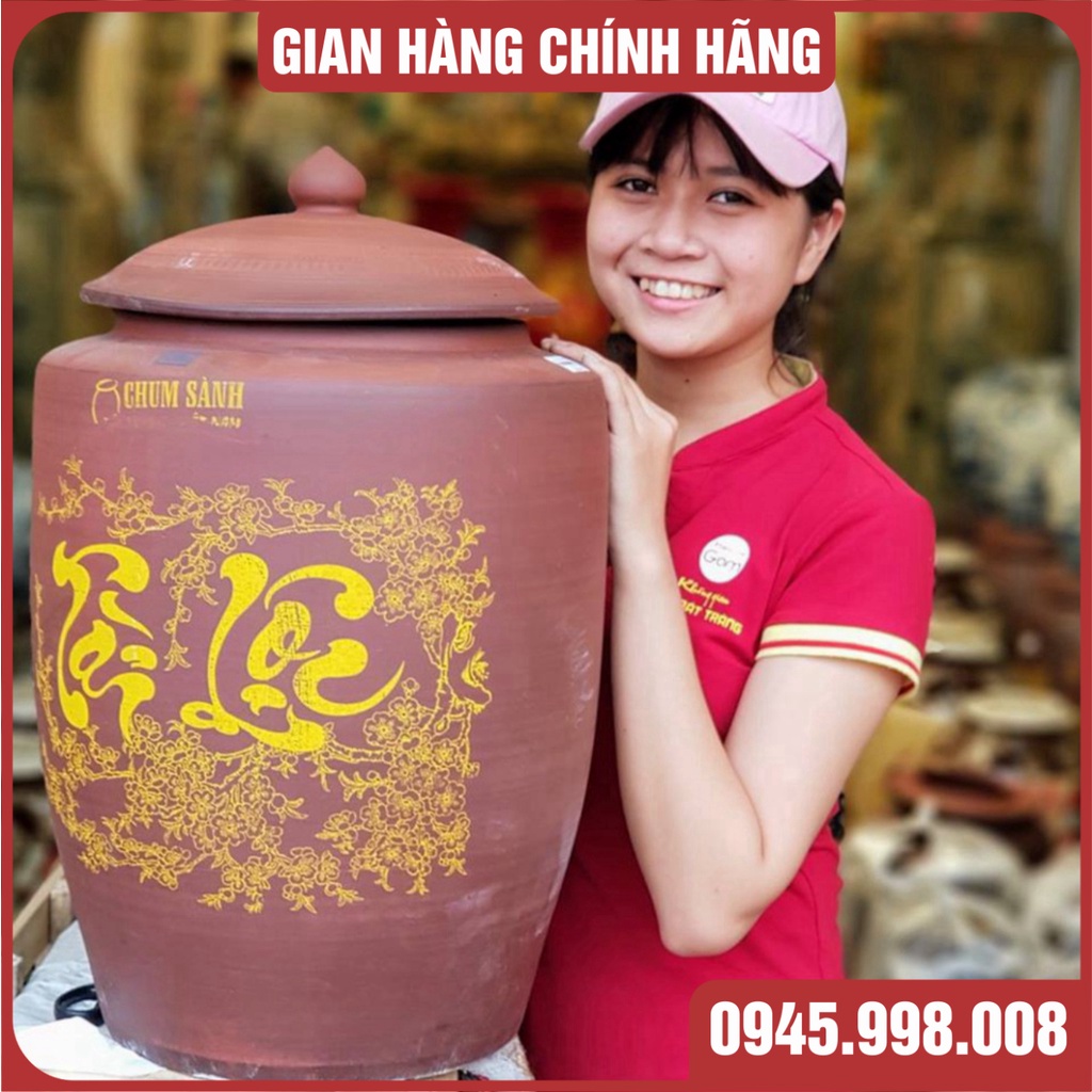 [GIÁ SỐC] HŨ ĐỰNG GẠO BẰNG GỐM MÀU NÂU GẠCH ĐỎ- HÀNG CAO CẤP GỐM SỨ BÁT TRÀNG ĐẸP CHUẨN THƯƠNG HIỆU - XƯỞNG GỐM VIỆT