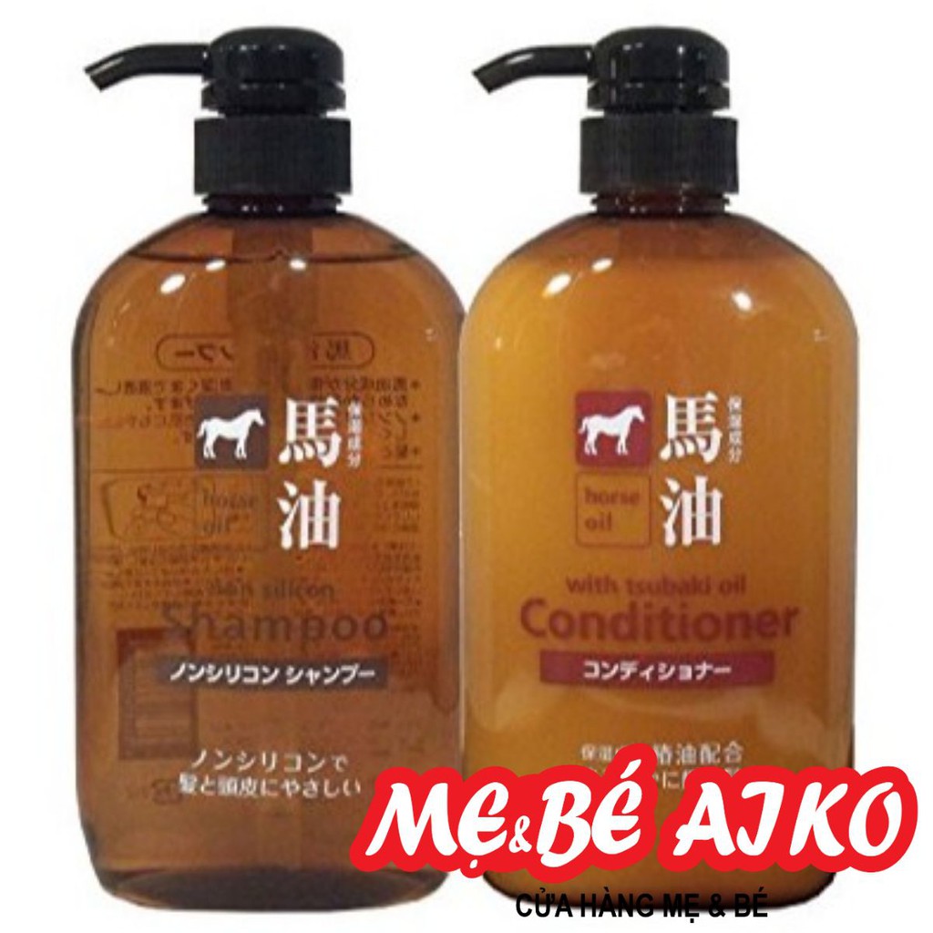 Dầu Gội - DẦU Xả Mỡ Ngựa Horse Oil Natural Nhật Bản – 600mL