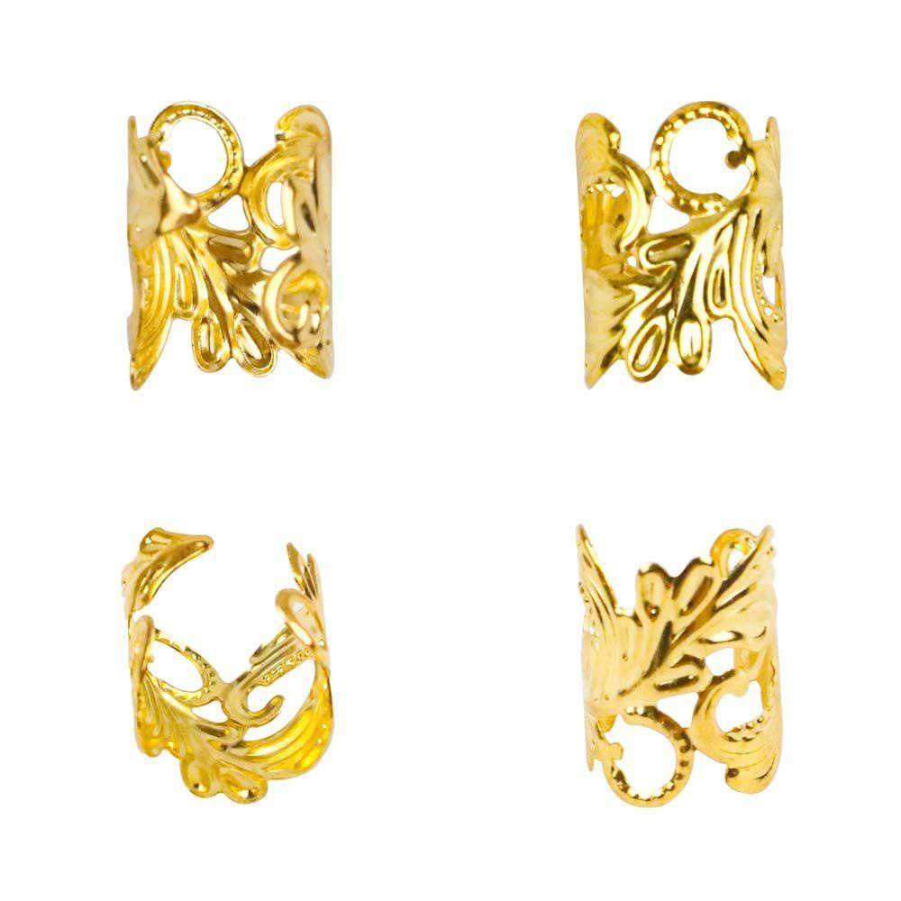 ANEMONE Phụ Kiện Trang Trí Tóc Giả Bằng Kim Loại Màu Sắc Bạc Phong Cách Châu Phi