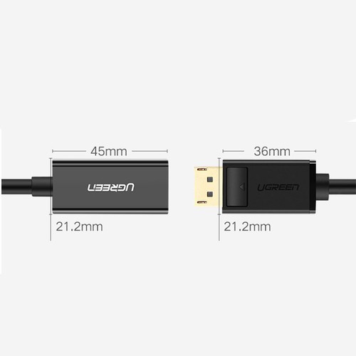 Cáp Chuyển Displayport Sang HDMI Hỗ Trợ 4Kx2K Ugreen 40363 - Hàng Chính Hãng