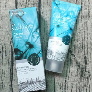 Sữa Rửa Mặt 3W Clinic Foam Cleansing Collagen 100ml