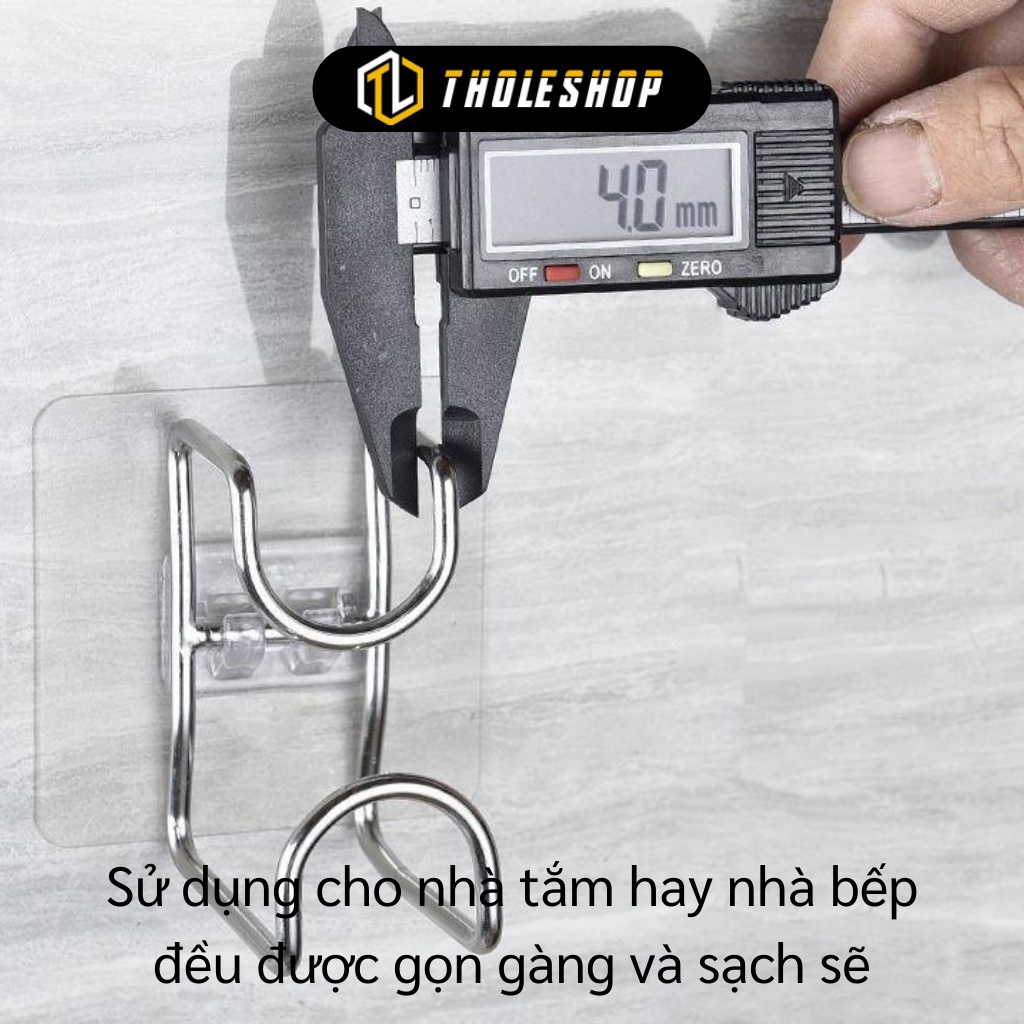 Móc Treo Chậu - Móc Dán Tường Treo Thau, Thớt, Rổ, Dụng Cụ Nhà Bếp Bằng Thép 9432