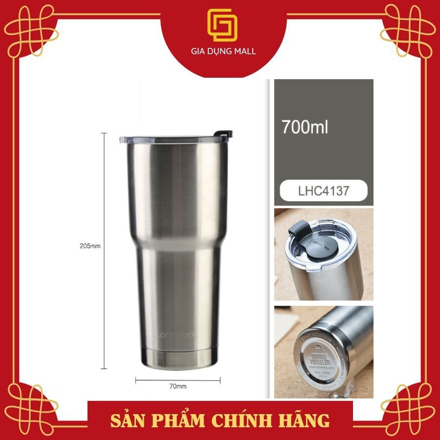 SALE  Ly Giữ Nhiệt Lock&Lock Swing Tumbler LHC4137  (Siêu HOT)