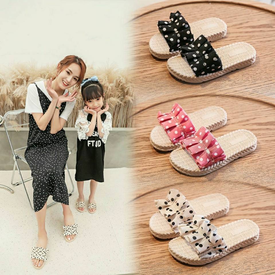 Dép Đi Trong Nhà Phong Cách Mới Cho Mẹ Và Bé Gái