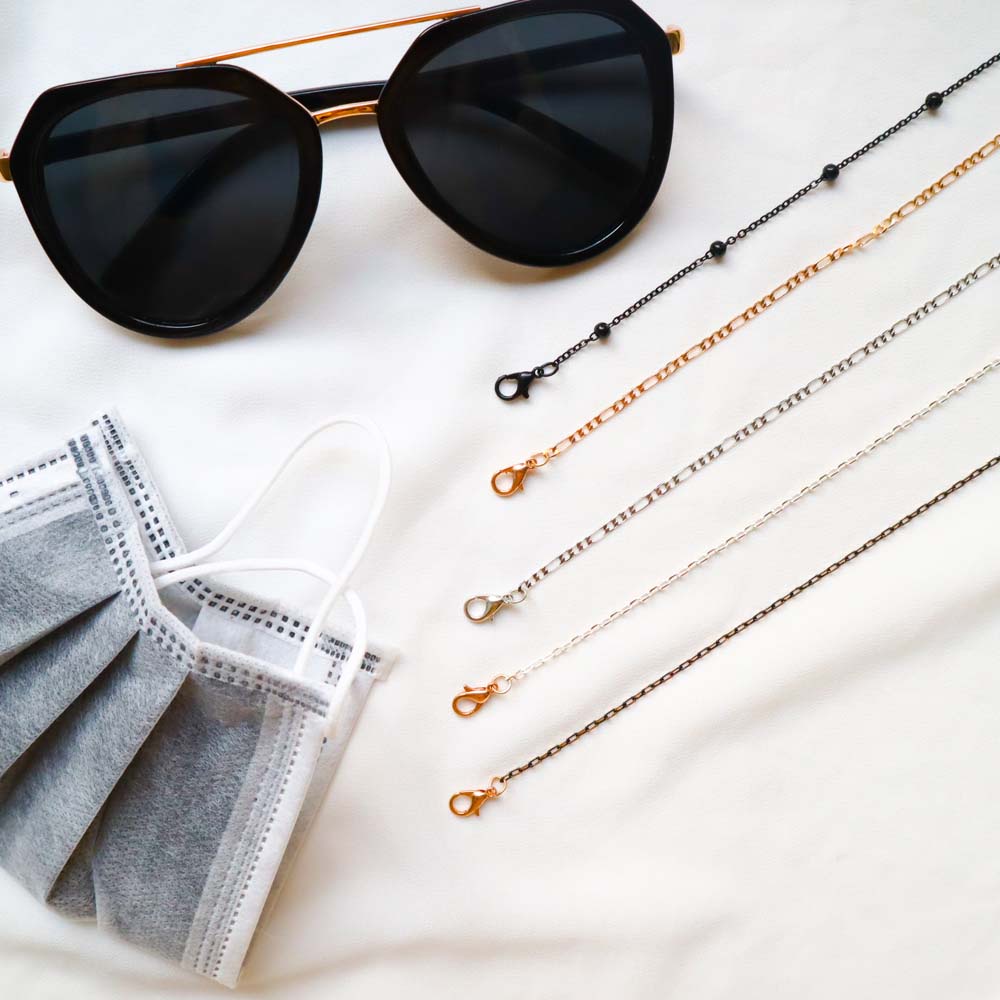 Dây Đeo Mắt Kính Bằng Kim Loại Chống Trượt Thời Trang Cho Nam Nữ