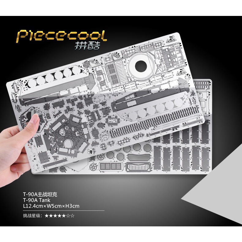 Mô hình xe Tăng kim loại lắp ráp 3D M1A2/ T54/ T34/Huayi Tiger I