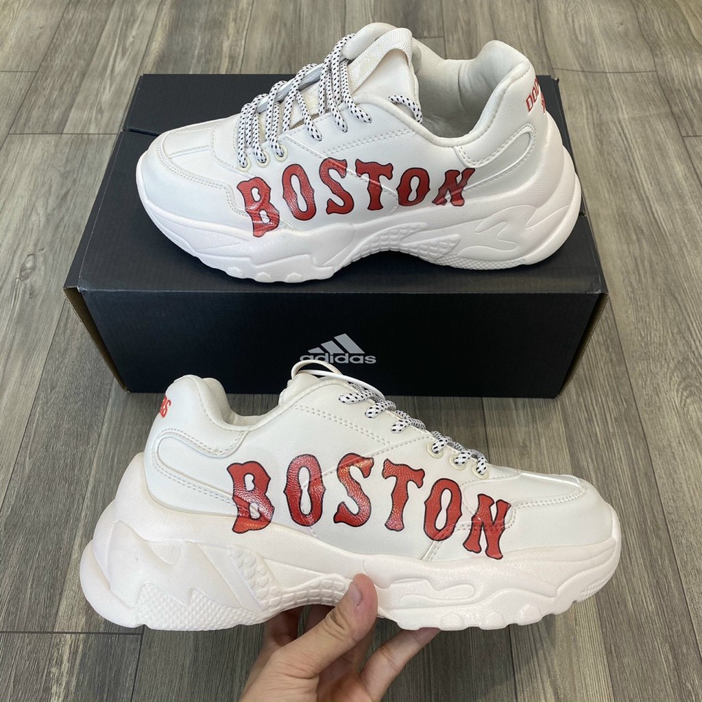 Giày  thể thao boston da bò cao cấp đế cao tăng chiều cao hot trend 2021, giày Sneaker, giày đi chơi đi học