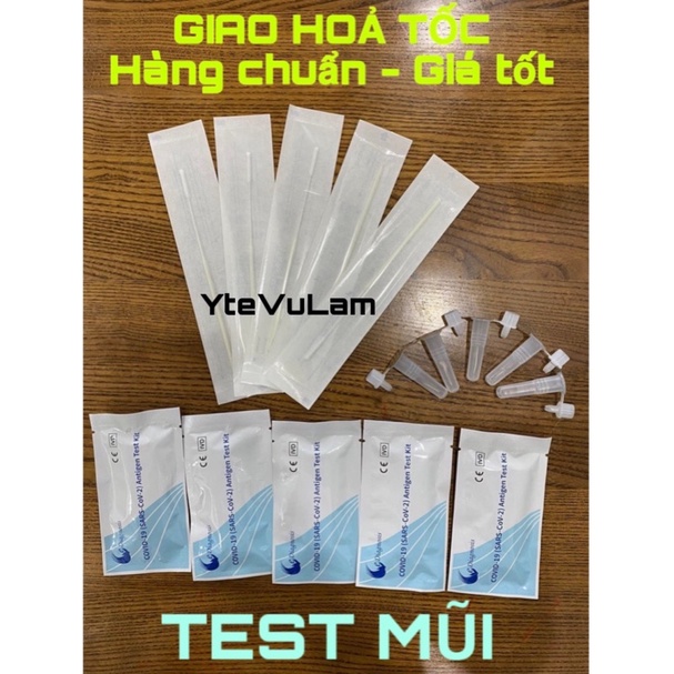 [Có HOẢ TỐC] Bộ Test NƯỚC BỌT và Test MŨI Covid19 Antigen Test Kist của eDiagnosis Wuhan - Công Nghệ Đức, rất chính xác