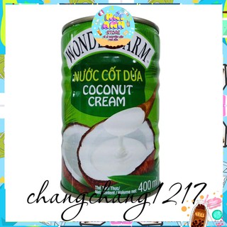 ✅ [ CHẤT LƯỢNG ] Nước Cốt Dừa Wonderfarm Coconut Cream Lon 400ml ✔
