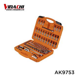 BỘ DỤNG CỤ THÁO VÍT 61 CHI TIẾT ASAKI AK-9753