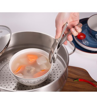 Kẹp Gắp Bát Đĩa Dụng Cụ Nhấc Nồi Gắp Nóng Inox 304 dụng cụ nhà bếp chống bỏng thông minh