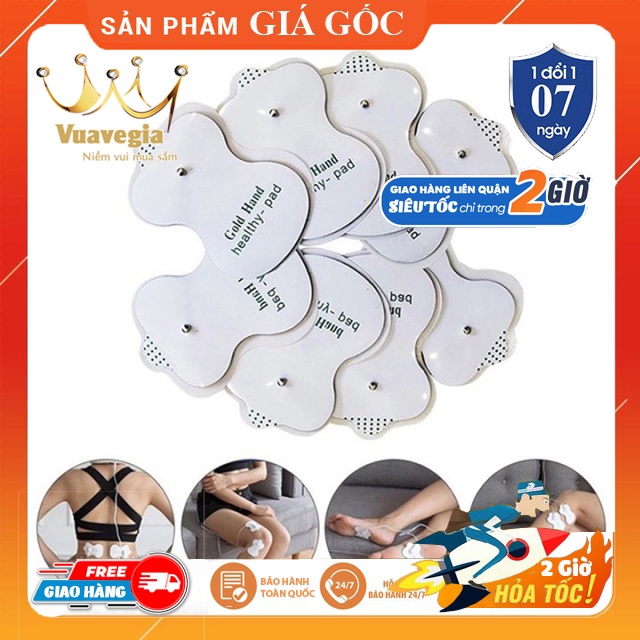 Combo 4 miếng dán trị liệu cho máy massage trị liệu, máy massage xung điện