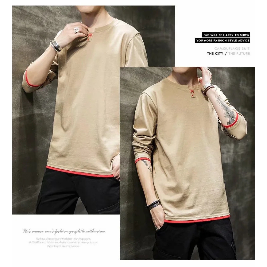 Áo thun nam dài tay M-3XL hiện có 5 màu | BigBuy360 - bigbuy360.vn