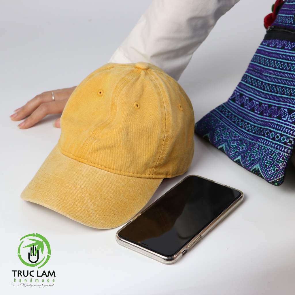 Mũ Lưỡi Trai Chống Nắng Thời Trang Unisex Vải Kaki 100 % Cotton Màu Trơn - Trúc Lâm Handmade