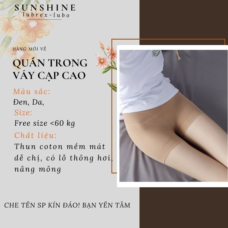 Quần gen nịt bụng định hình giảm eo nâng mông mặc thoáng mát quanh năm Sunshine dáng ngắn