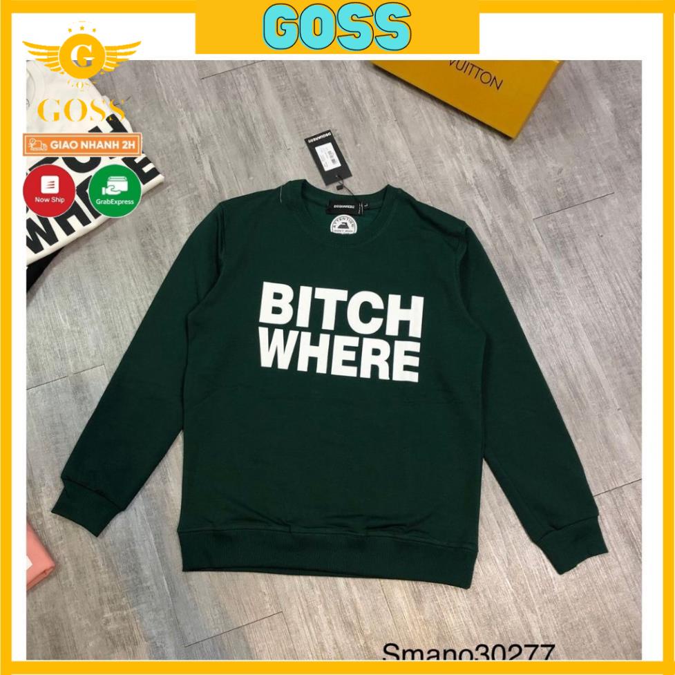 Áo nỉ nam nữ hàng hiệu cao cấp áo nỉ sweater đôi nam nữ dài tay chất mềm mịn mùa đông GOSS AN10