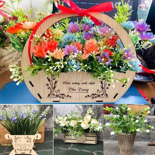 Giỏ hoa, Lẵng hoa phù hợp để trang trí văn phòng, bàn làm việc, làm quà tặng người thân, bạn bè vào các dịp đặc biệt