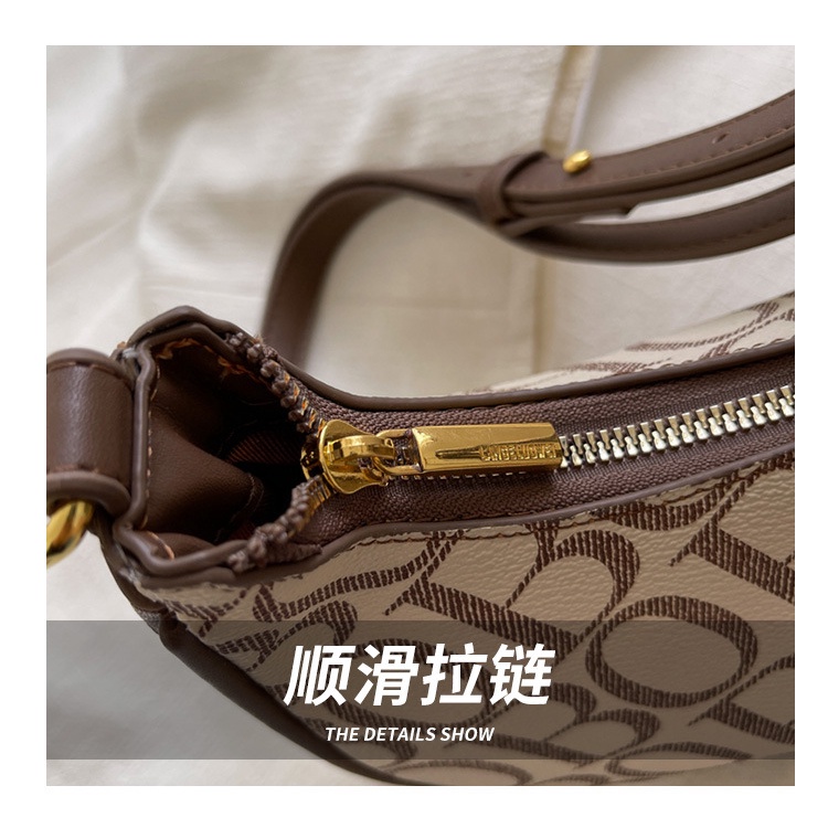 Túi Đeo JASMIN NOIR Chéo In Chữ Màu Tương Phản Thời Trang Cho Nữ
