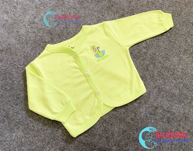 1 Áo khoác giữ ấm màu, cotton tay dài cho bé