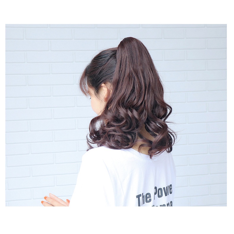 Ngoạm tóc giả nữ 💖FREESHIP💖 xoăn lửng 40cm N163
