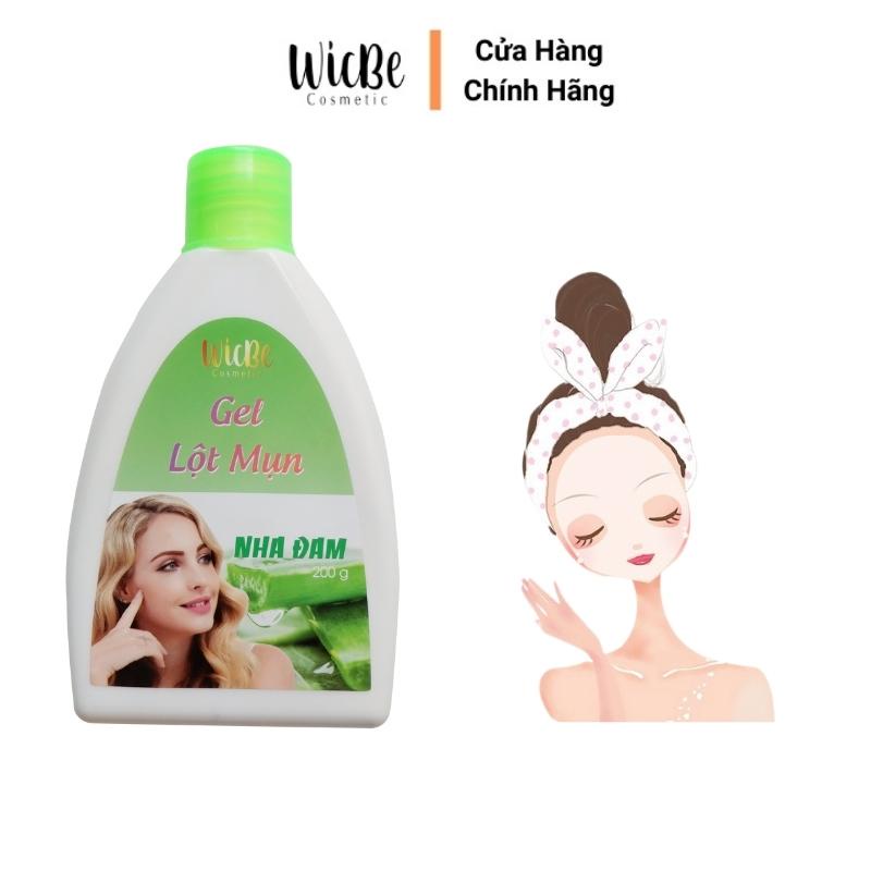 Combo gel lột mụn cám mụn đầu đen Than Tre Hoạt Tính + Nha Đam Wicbe 200g