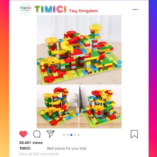 Đồ chơi xếp hình lắp ráp cầu trượt thả bi TB001