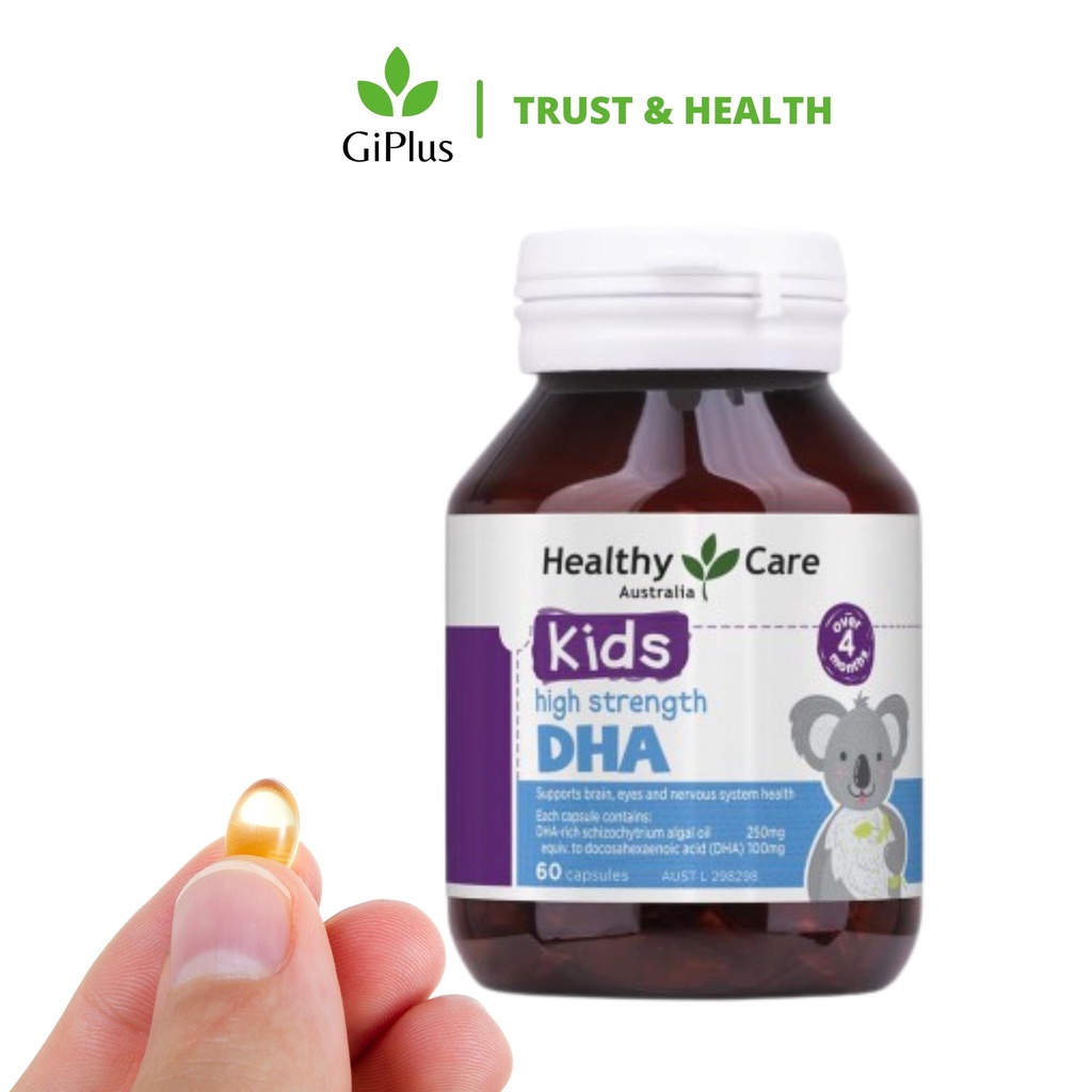 Viên Uống Bổ Sung DHA Cho Trẻ Healthy Care Kids High Strength DHA (60 viên/Lọ)