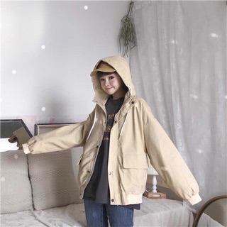 Áo khoác dù túi hộp